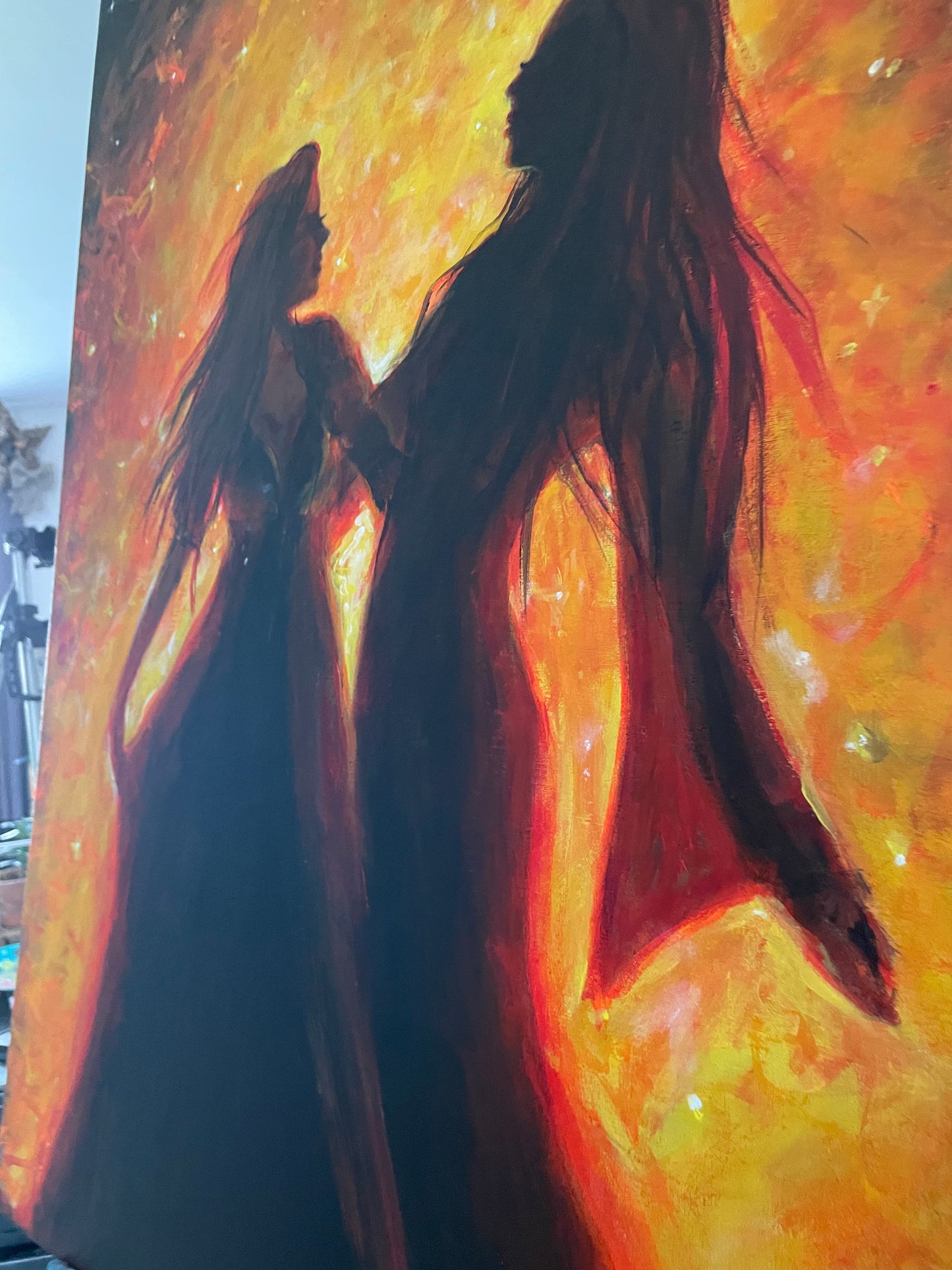 Fine Art Prints "Stand With Me in the Fire" Sisterhood Art Prints (feat @ “Sacred Landscapes” exhibition)