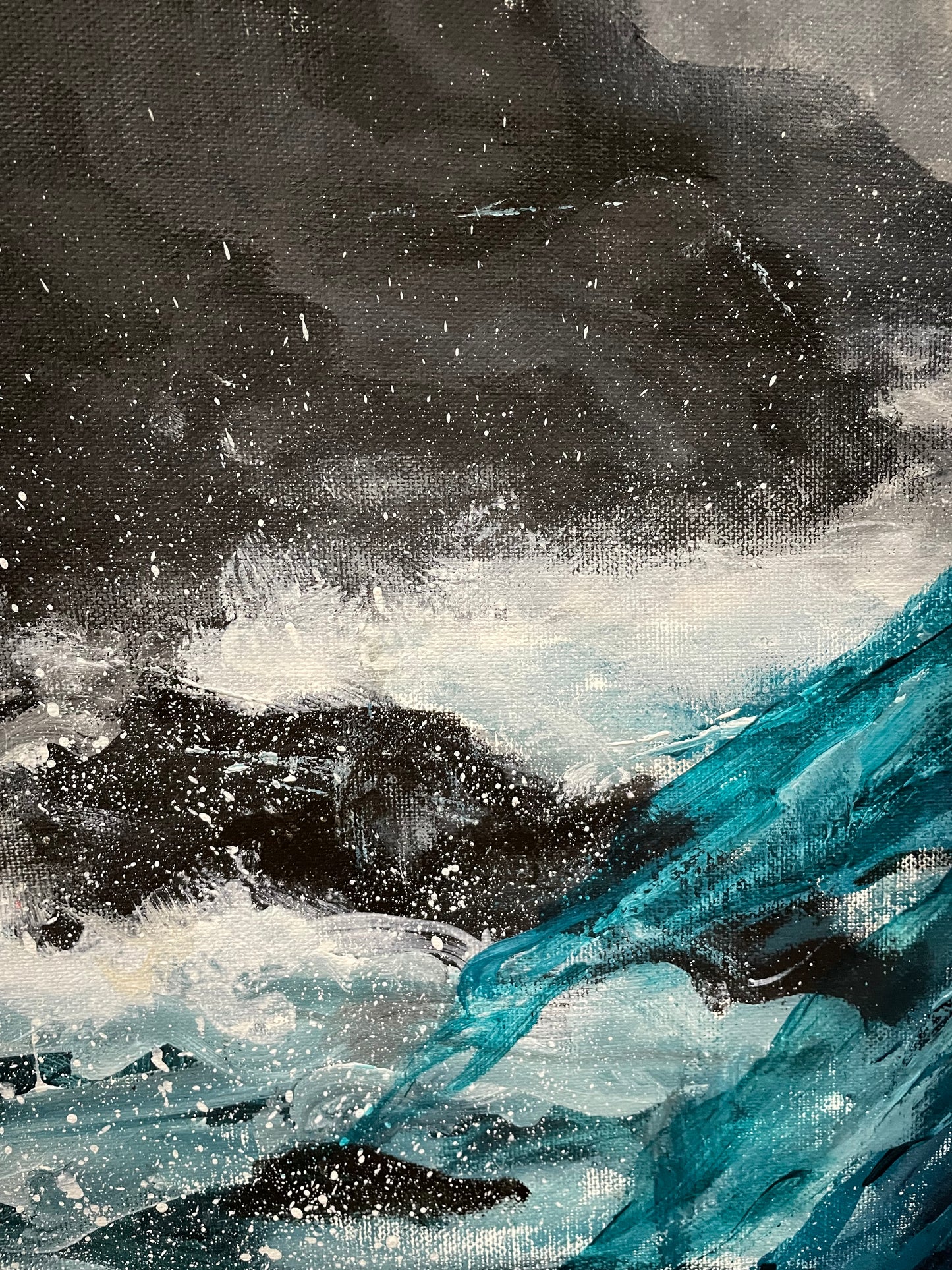 Original Artwork "Beautiful Loneliness" Acrylic Painting on 24 x 36 in canvas