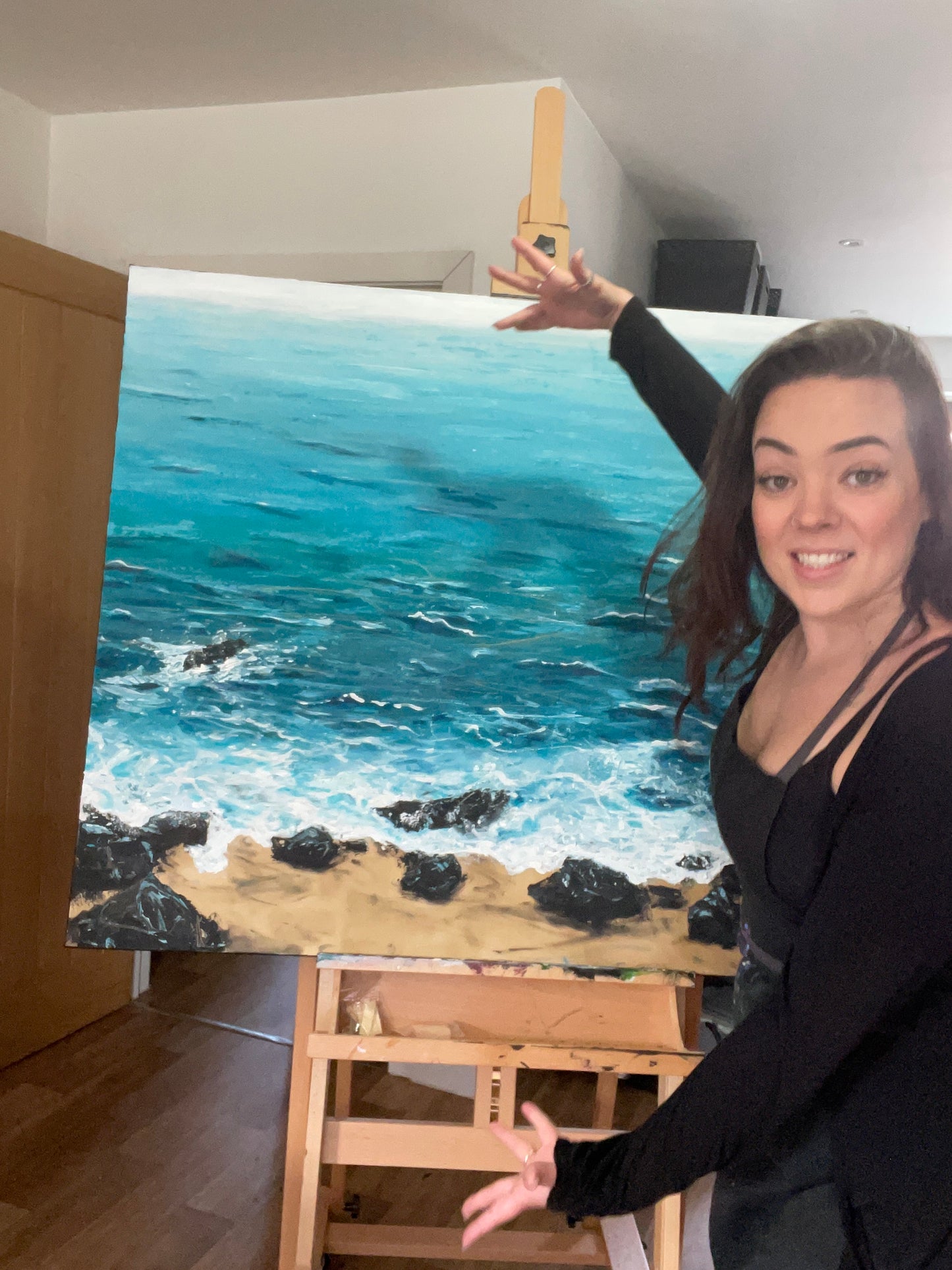 Original Artwork "Deep Diving" on 120 x 100 cm canvas