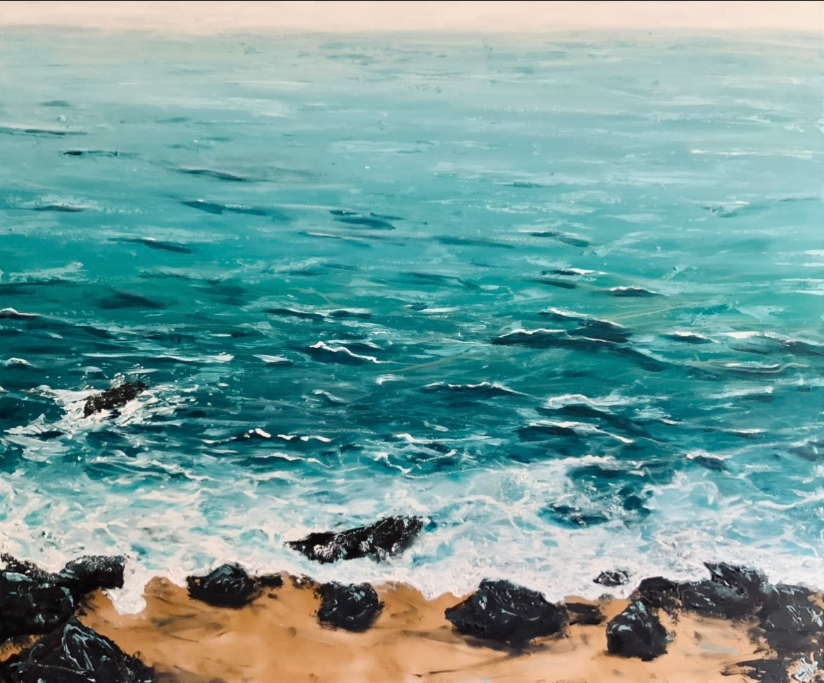 Original Artwork "Deep Diving" on 120 x 100 cm canvas