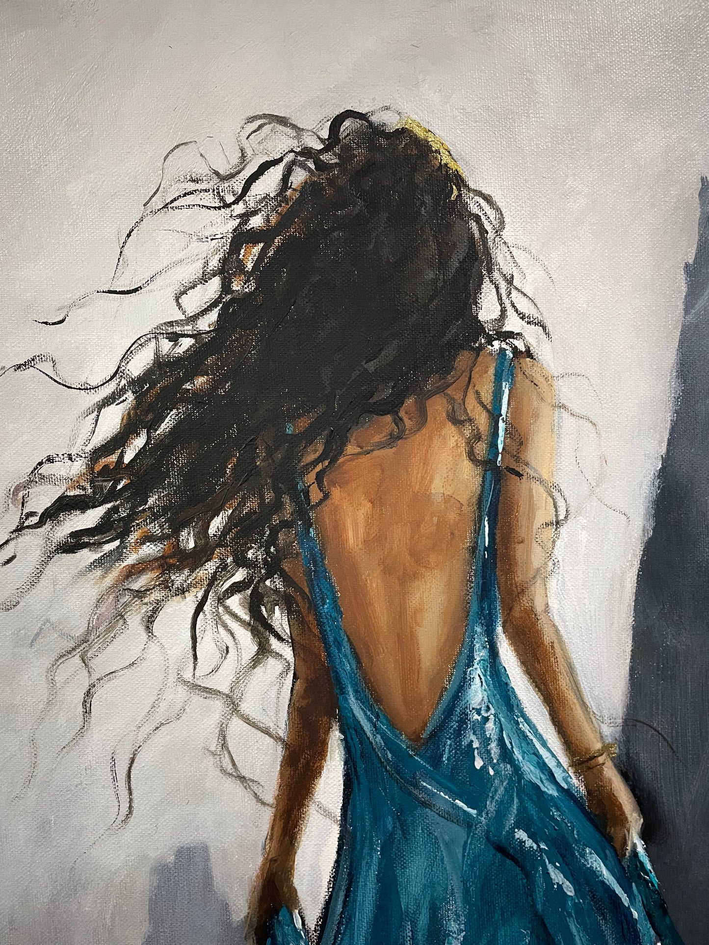 Original Artwork "Beautiful Loneliness" Acrylic Painting on 24 x 36 in canvas
