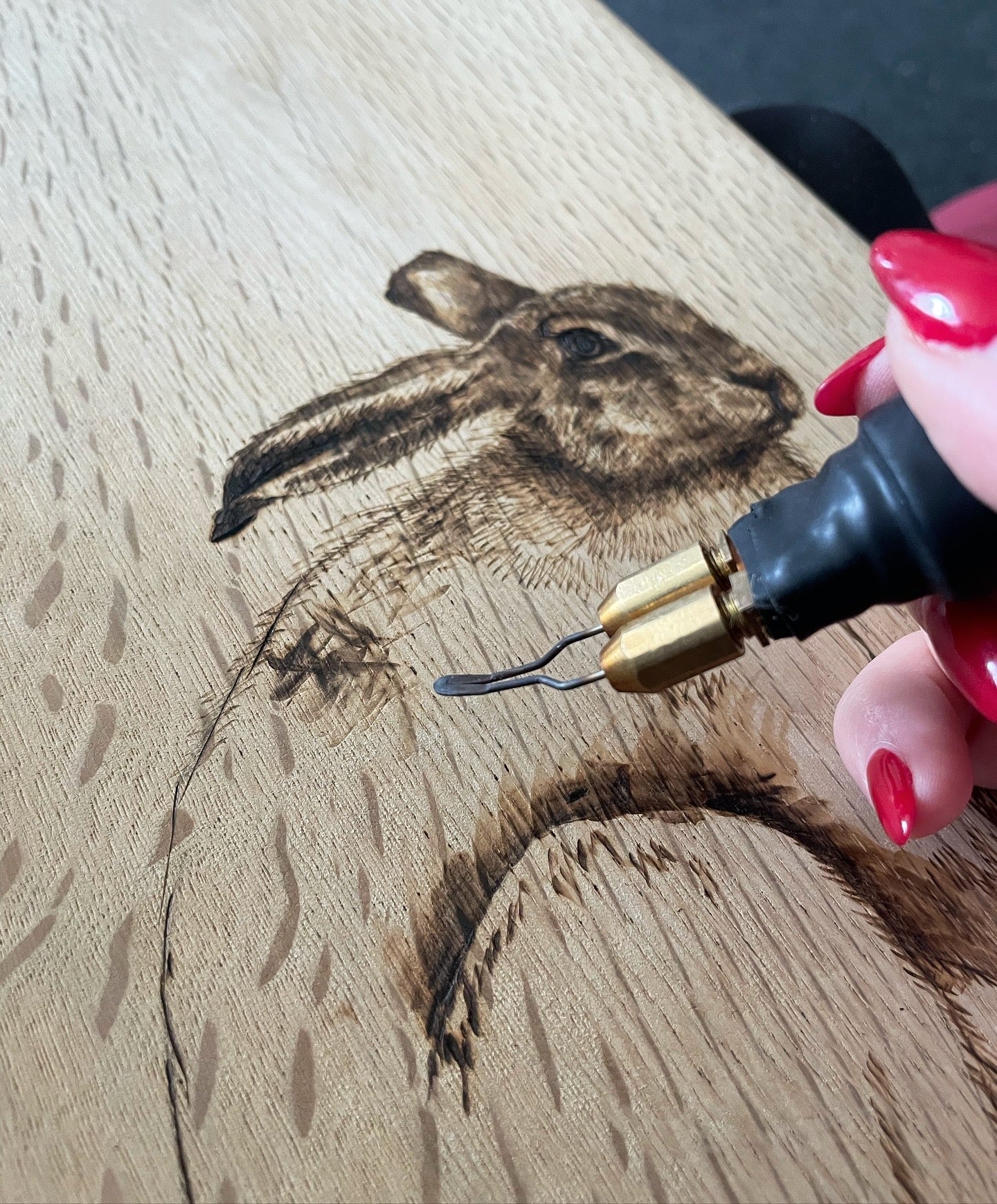 Hare Oak serving board