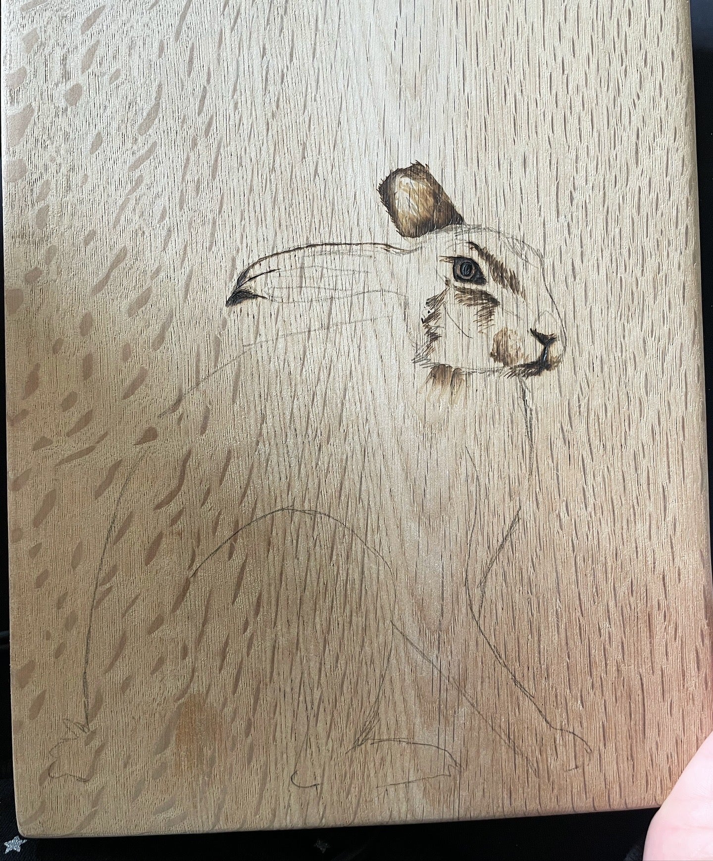 Hare Oak serving board