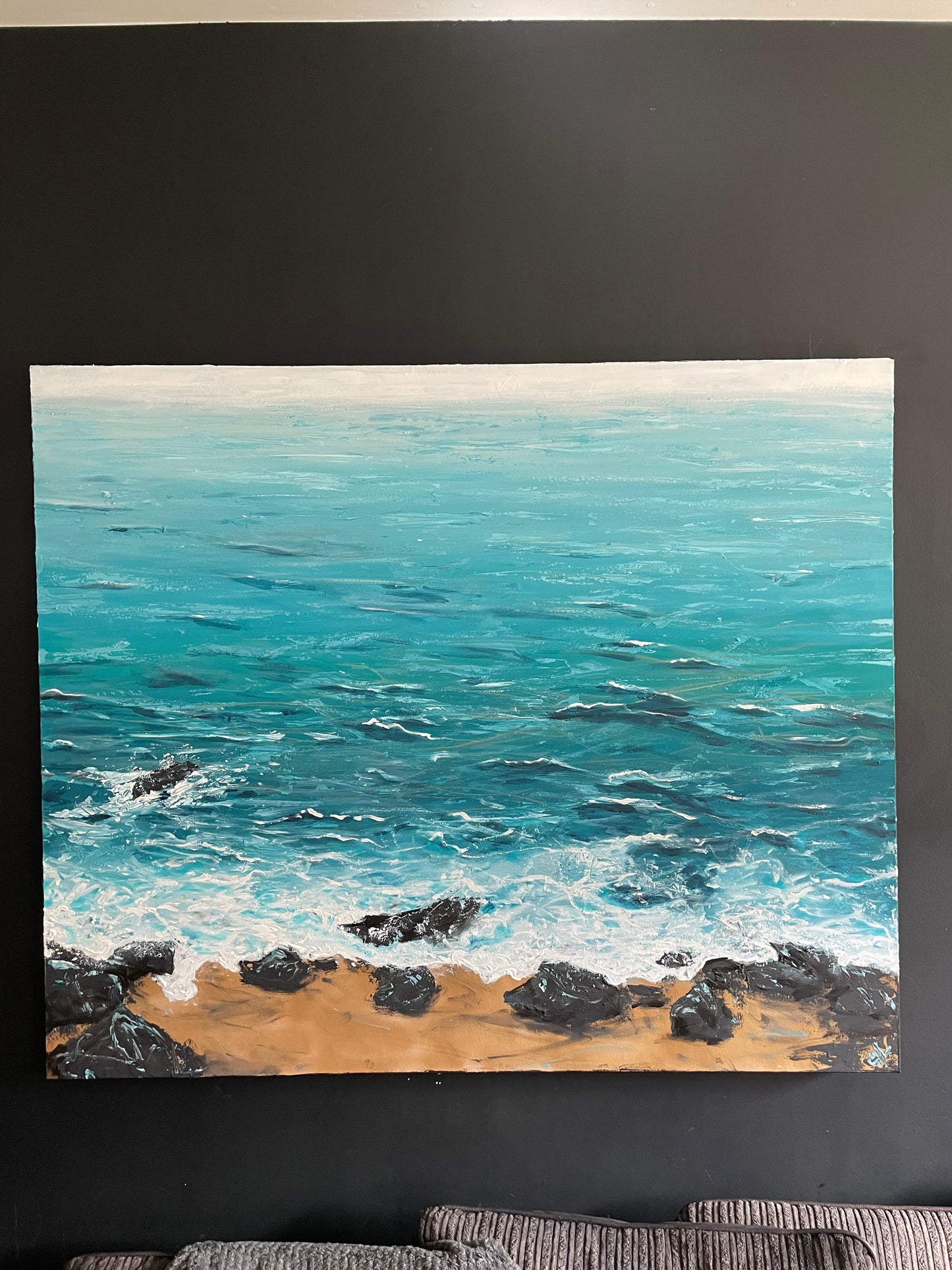 Original Artwork "Deep Diving" on 120 x 100 cm canvas