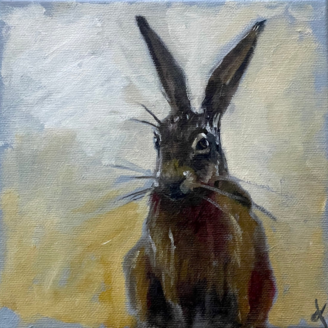 Original Artwork "last summer day" Oil on 8x 8inch canvas.