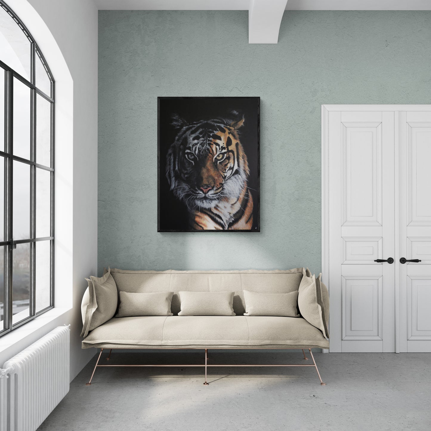 Fine Art Prints "The Shadow" Giclée Prints of Tiger Painting