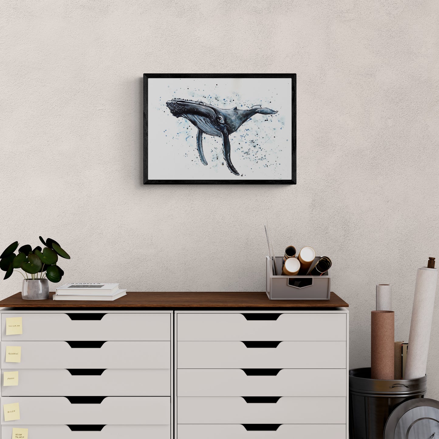 Fine Art Prints - "Wisdom of the Whale" Humpback Whale Art Prints - Nautical Art, Sea life Decorative Wall Art