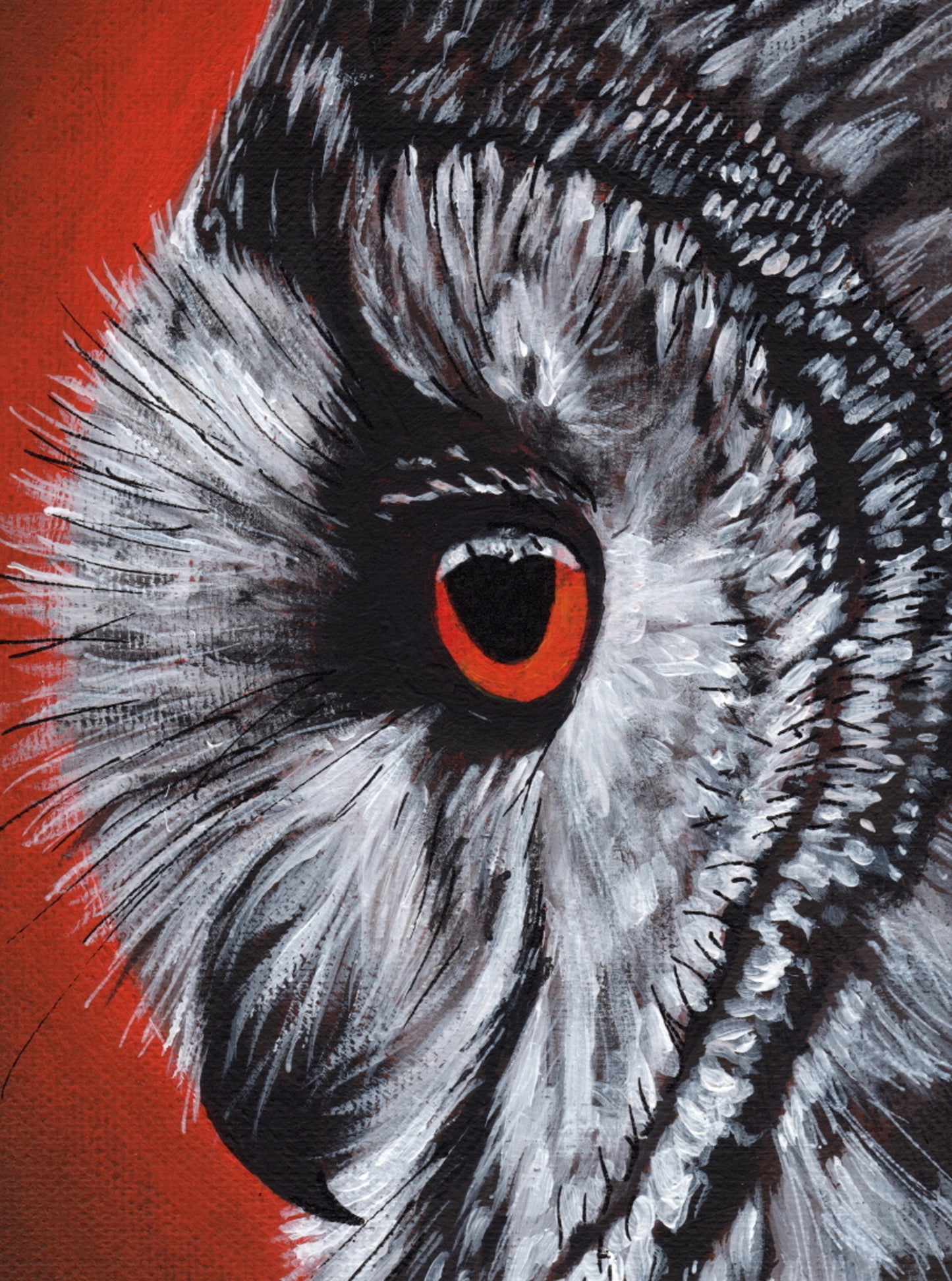 Original Artwork "Owlbert" Acrylic on 30 x 30 cm canvas