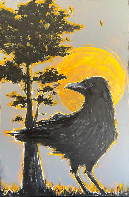 Original Artwork "Sovereign" Acrylic Painting on 24 x 36 inch canvas