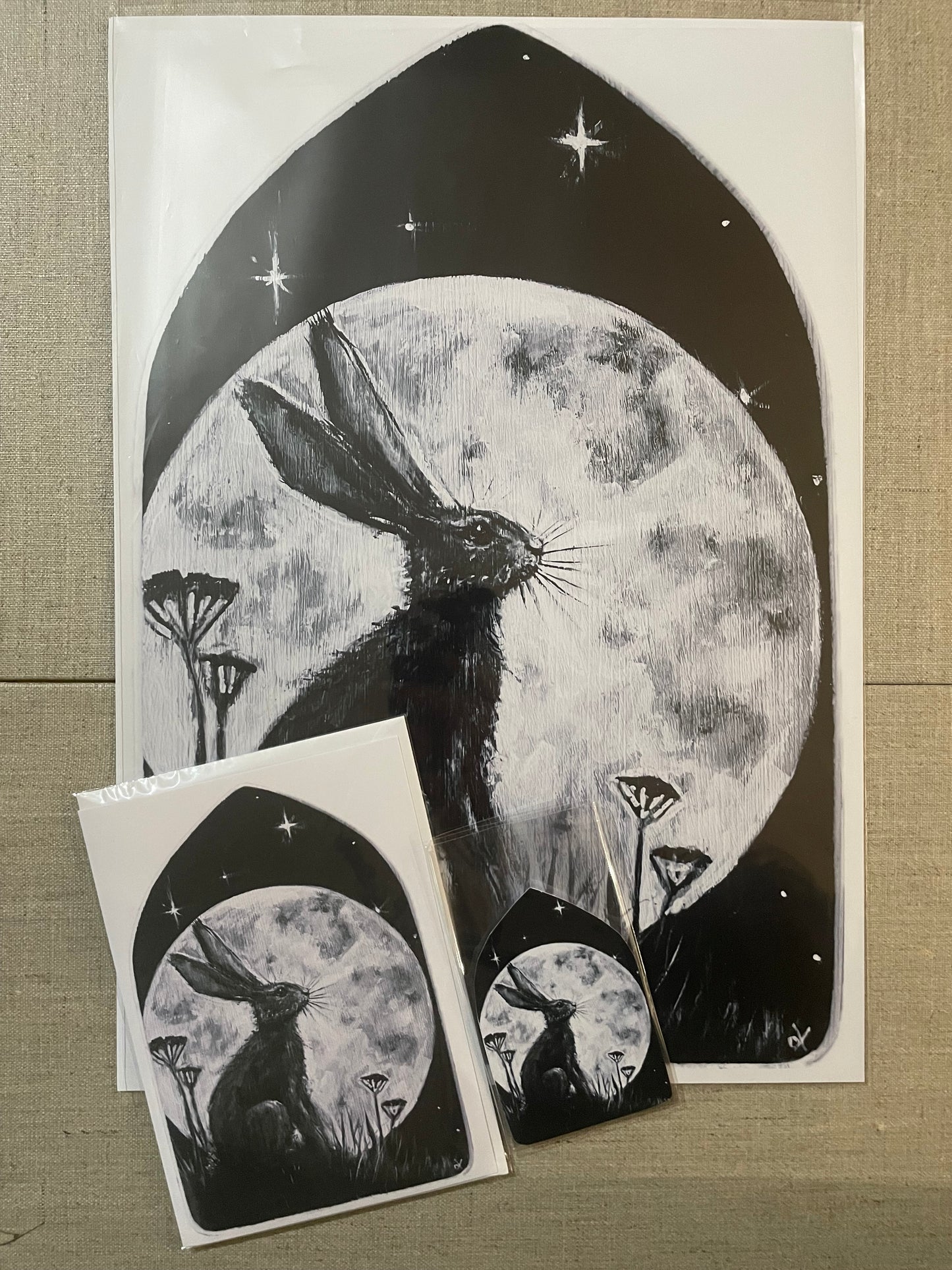 The Hare – Moonlit Messenger | Limited Edition Fine Art Prints