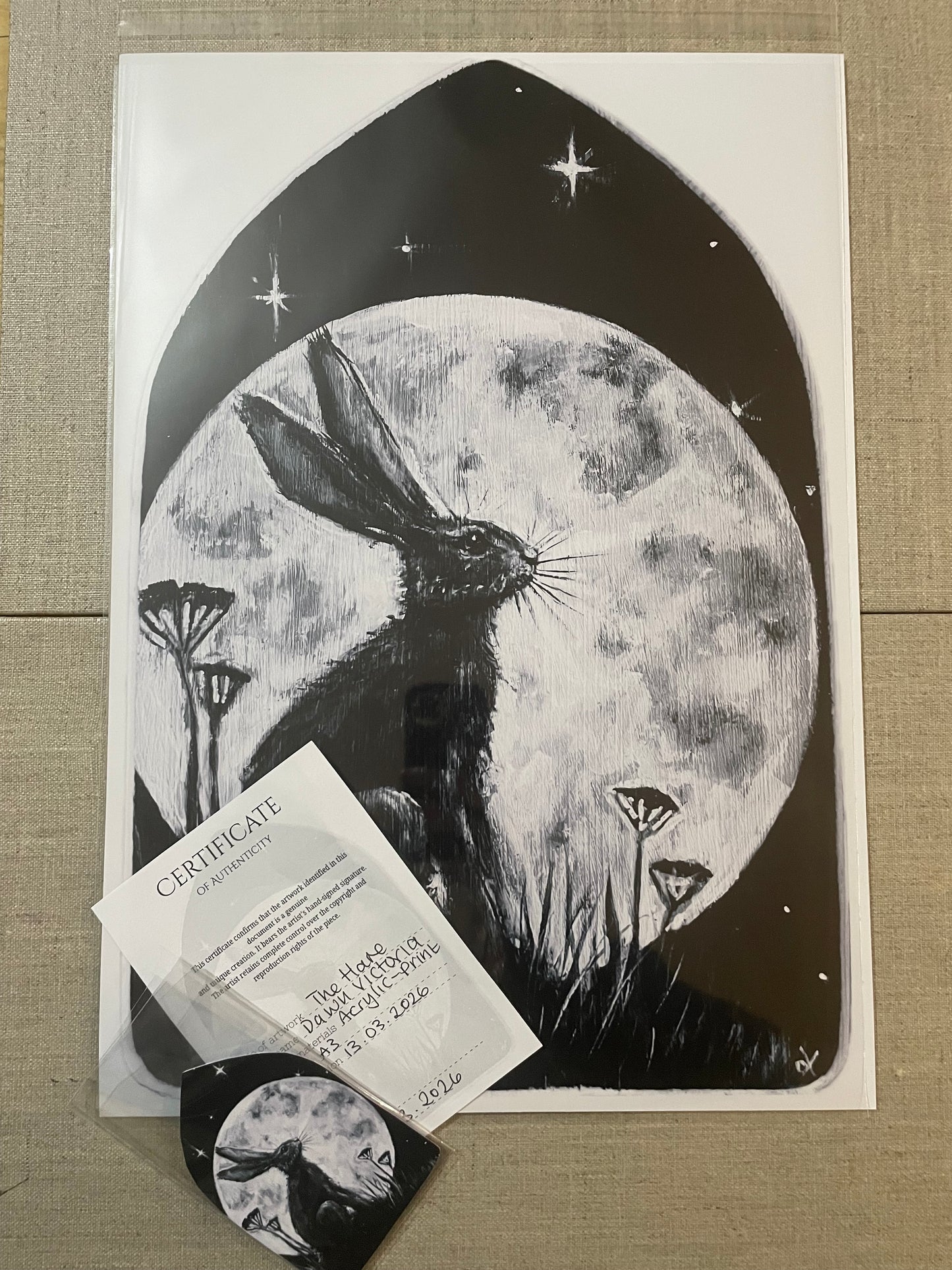 The Hare – Moonlit Messenger | Limited Edition Fine Art Prints