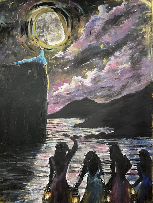 Fine Art Prints, "Never Missing A Piece" Moon Priestess Art Prints