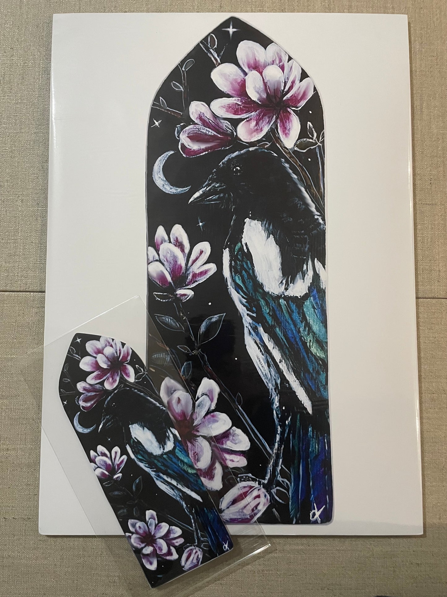 The Magpie – Moonlit Messenger | Limited Edition Fine Art Prints