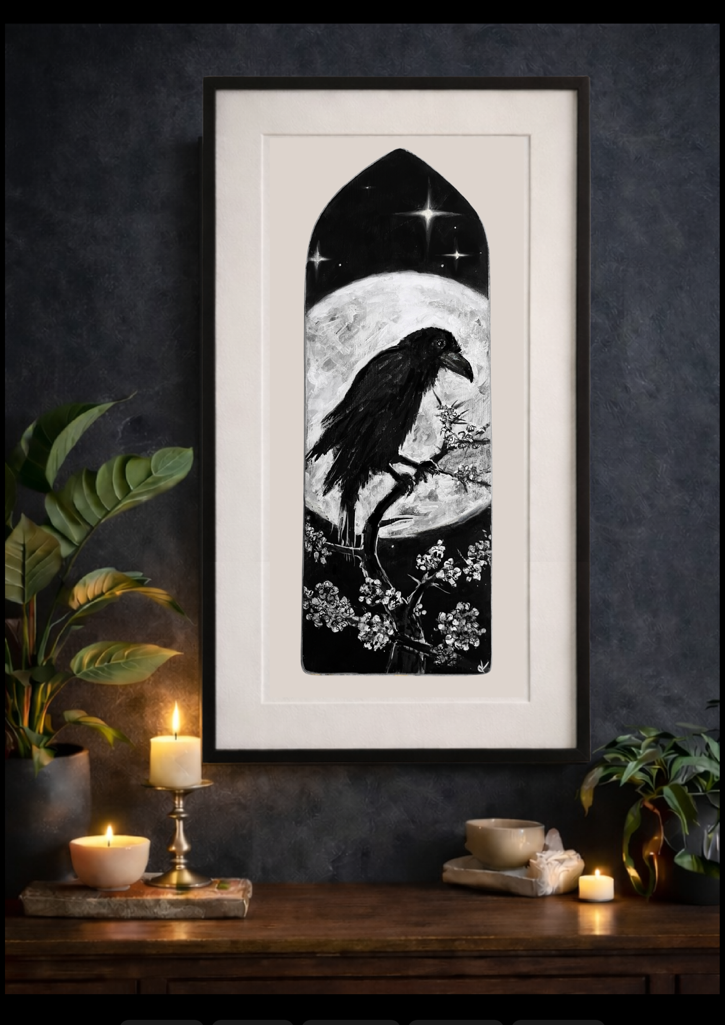 The Crow – Moonlit Messenger | Limited Edition Fine Art Prints