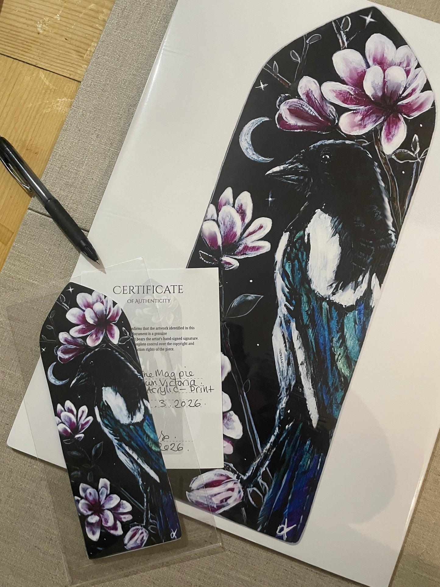 The Magpie – Moonlit Messenger | Limited Edition Fine Art Prints