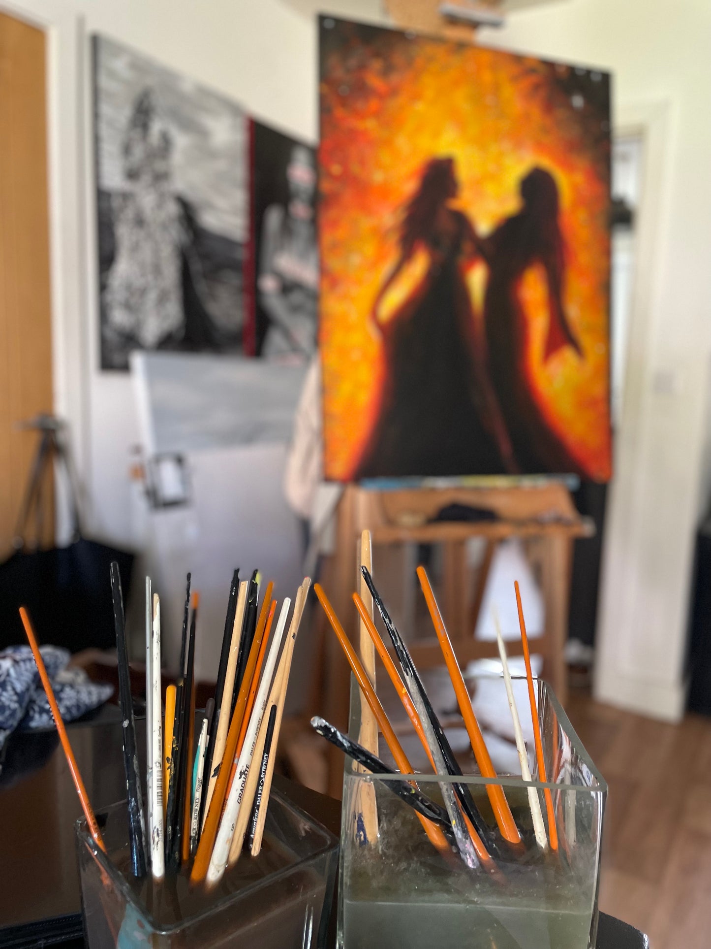Fine Art Prints "Stand With Me in the Fire" Sisterhood Art Prints (feat @ “Sacred Landscapes” exhibition)