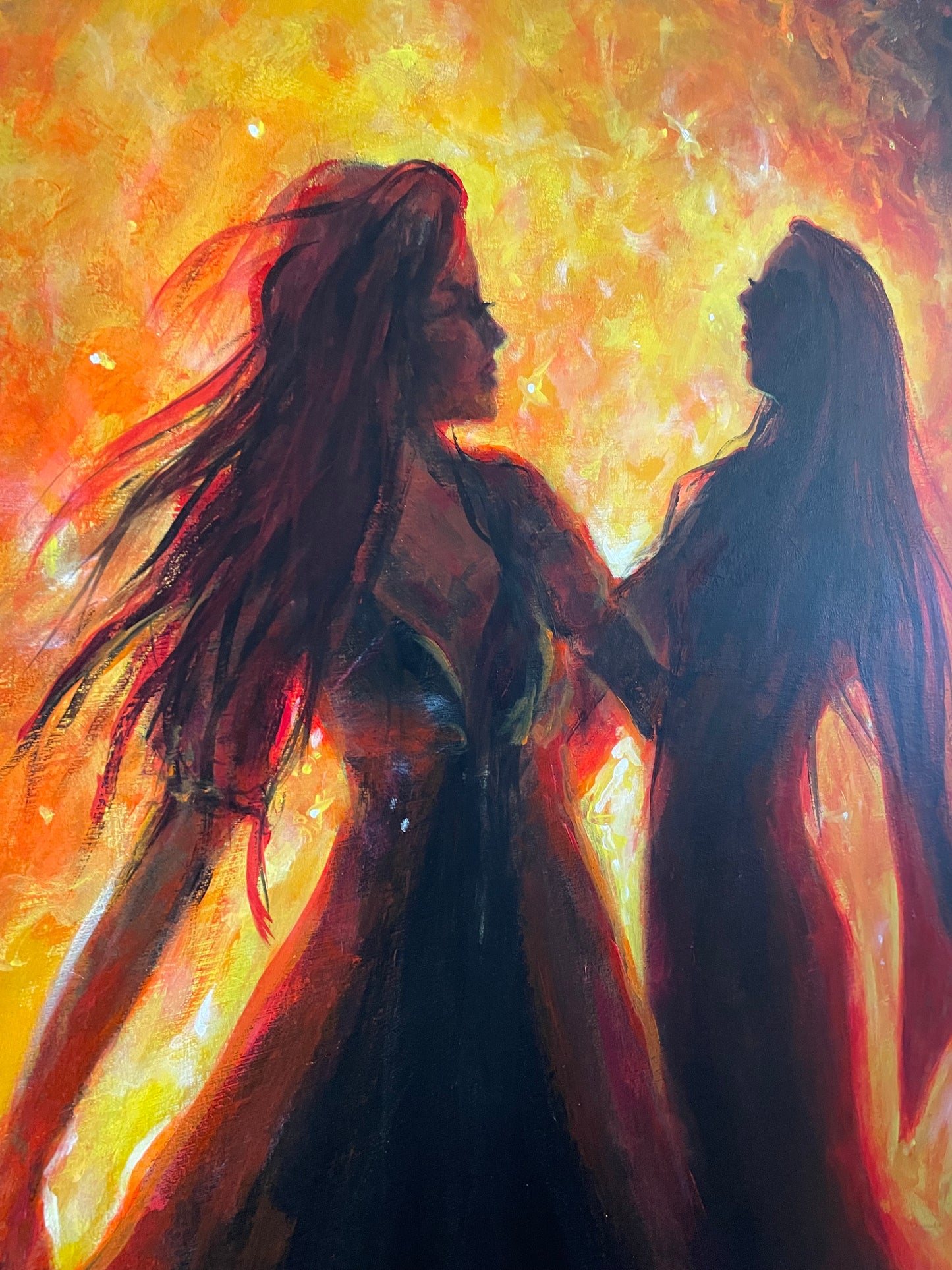 Fine Art Prints "Stand With Me in the Fire" Sisterhood Art Prints (feat @ “Sacred Landscapes” exhibition)