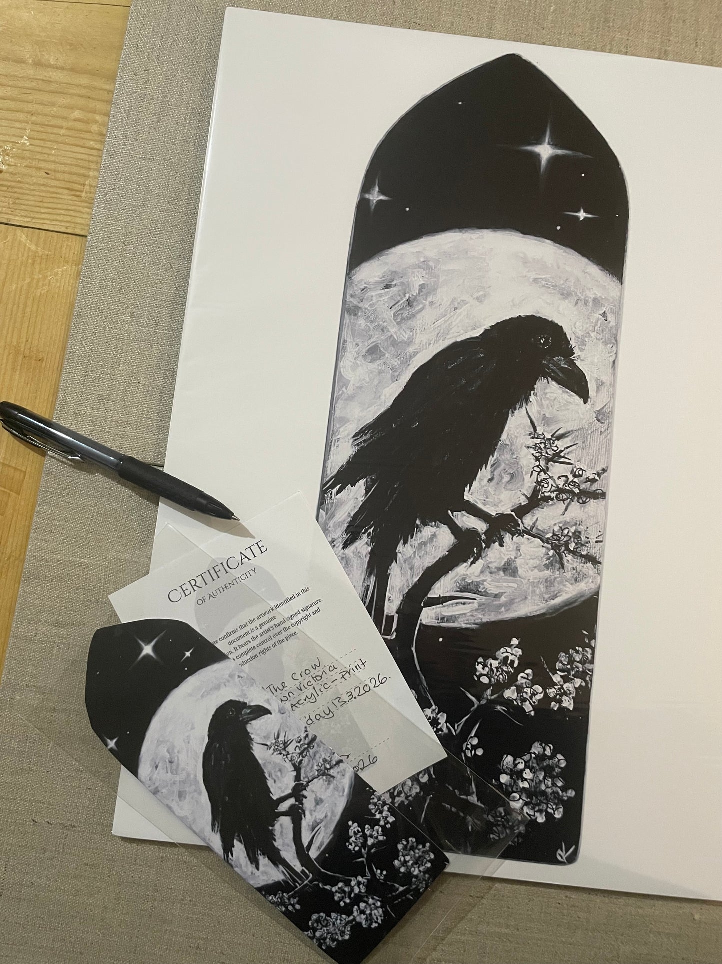 The Crow – Moonlit Messenger | Limited Edition Fine Art Prints