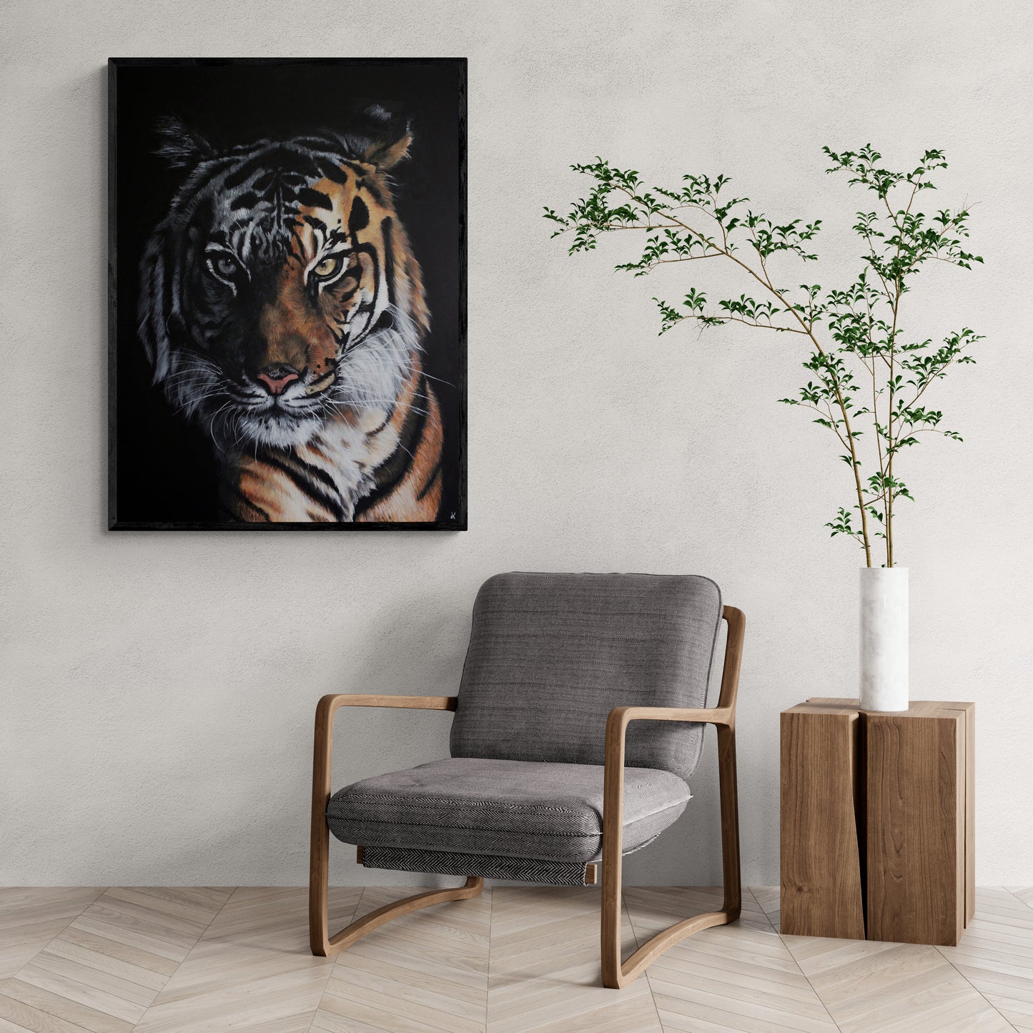 Fine Art Prints "The Shadow" Giclée Prints of Tiger Painting